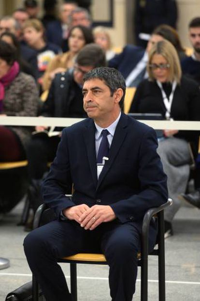 Josep Lluís Trapero in court on January 20.