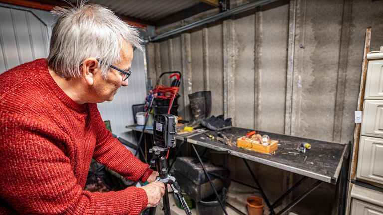 Welsh Tidy Mouse has been caught on camera tidying 75-yearold Rodney Holbrook's shed in Powys, Mid Wales. Pic: Animal News Agency