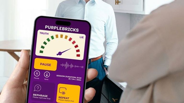 Purplebricks launched a "BS detector" app for April Fool's Day. Pic: Purplebricks