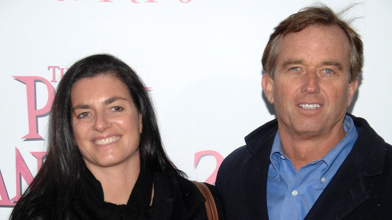 Robert F Kennedy Jr with his second wife Mary Richardson Kennedy in February 2009. Pic: AP