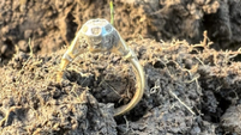 Marilyn Birch's engagement ring was found 54 years after it went missing. Pic: Marilyn Birch