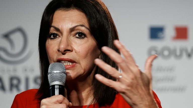 Paris mayor Anne Hidalgo. Pic: AP